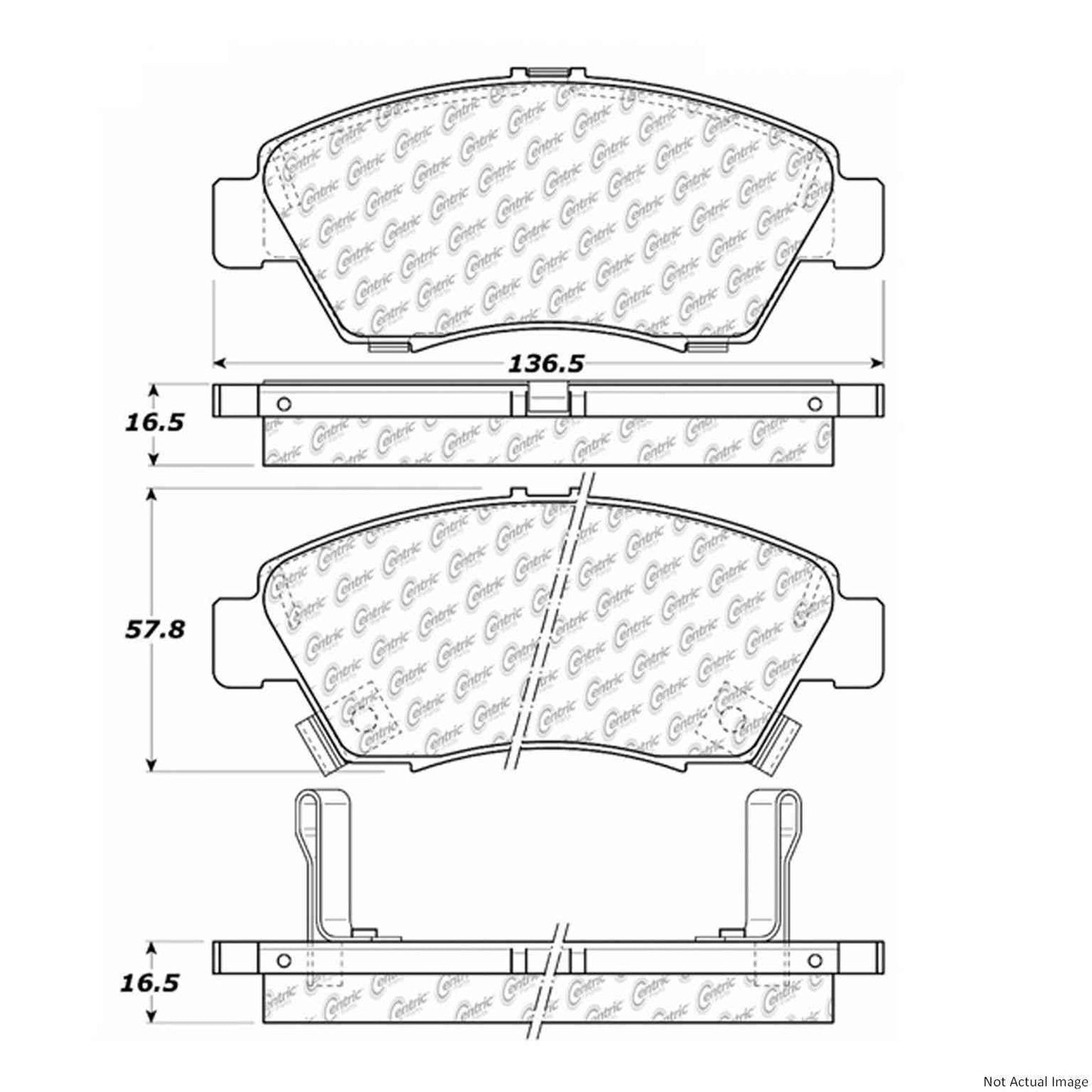 Centric Parts Disc Brake Pad Set 106.09480