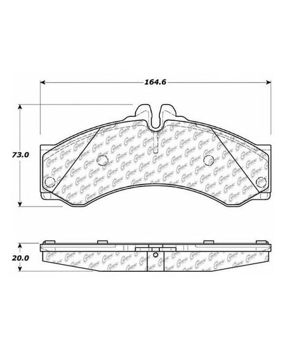 Centric Parts Disc Brake Pad Set Long wearing Semi-Metallic friction formula with 100% shimmed for noise and vibration 106.09490