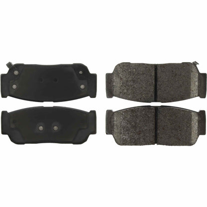 Centric Parts Disc Brake Pad Set Long wearing Semi-Metallic friction formula with 100% shimmed and scorched for easy bed-in 106.09540