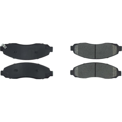 Centric Parts Disc Brake Pad Set Long wearing Semi-Metallic friction formula with 100% shimmed and scorched for easy bed-in 106.09620