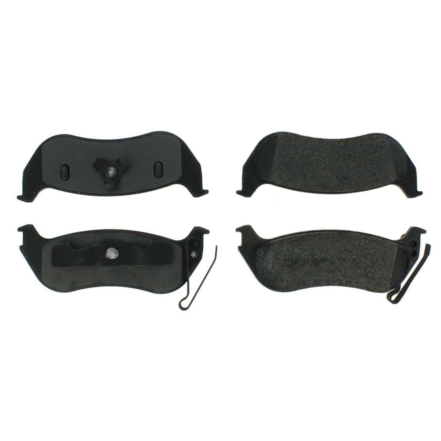 Centric Parts Disc Brake Pad Set Long wearing Semi-Metallic friction formula with 100% shimmed and scorched for easy bed-in 106.09641