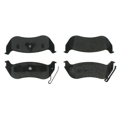 Centric Parts Disc Brake Pad Set Long wearing Semi-Metallic friction formula with 100% shimmed and scorched for easy bed-in 106.09641