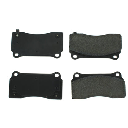 Centric Parts Disc Brake Pad Set Long Wearing Semi-Metallic Friction Formula with Noise and Vibration Elimination 106.09680