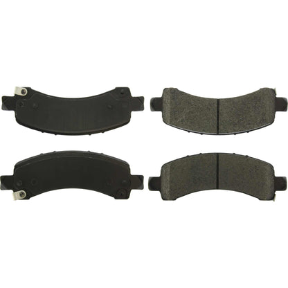 Centric Parts Disc Brake Pad Set Long Wearing Semi-Metallic with Noise and Vibration Elimination for 106.09740