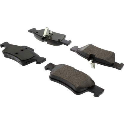 Centric Parts Disc Brake Pad Set Posi Quiet Long Wearing Semi-Metallic with Scorched and Shimmed for Heavy Duty Applications 106.09860