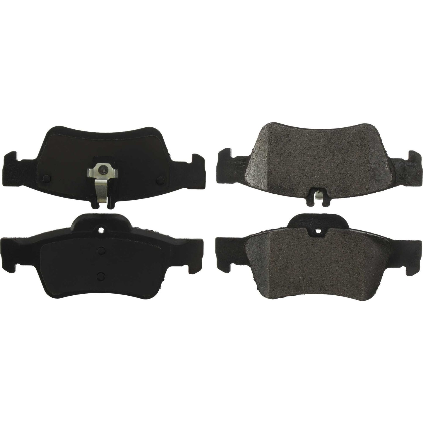 Centric Parts Disc Brake Pad Set Posi Quiet Long Wearing Semi-Metallic with Scorched and Shimmed for Heavy Duty Applications 106.09860