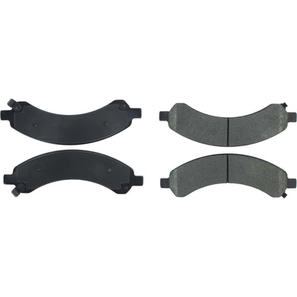 Centric Parts Disc Brake Pad Set Long wearing Semi-Metallic with 100% shimmed for noise elimination and scorched bed-in 106.09890