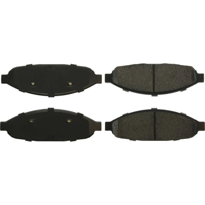 Centric Parts Disc Brake Pad Set Long Wearing Semi-Metallic with Noise Elimination for Heavy Duty Applications 106.09970