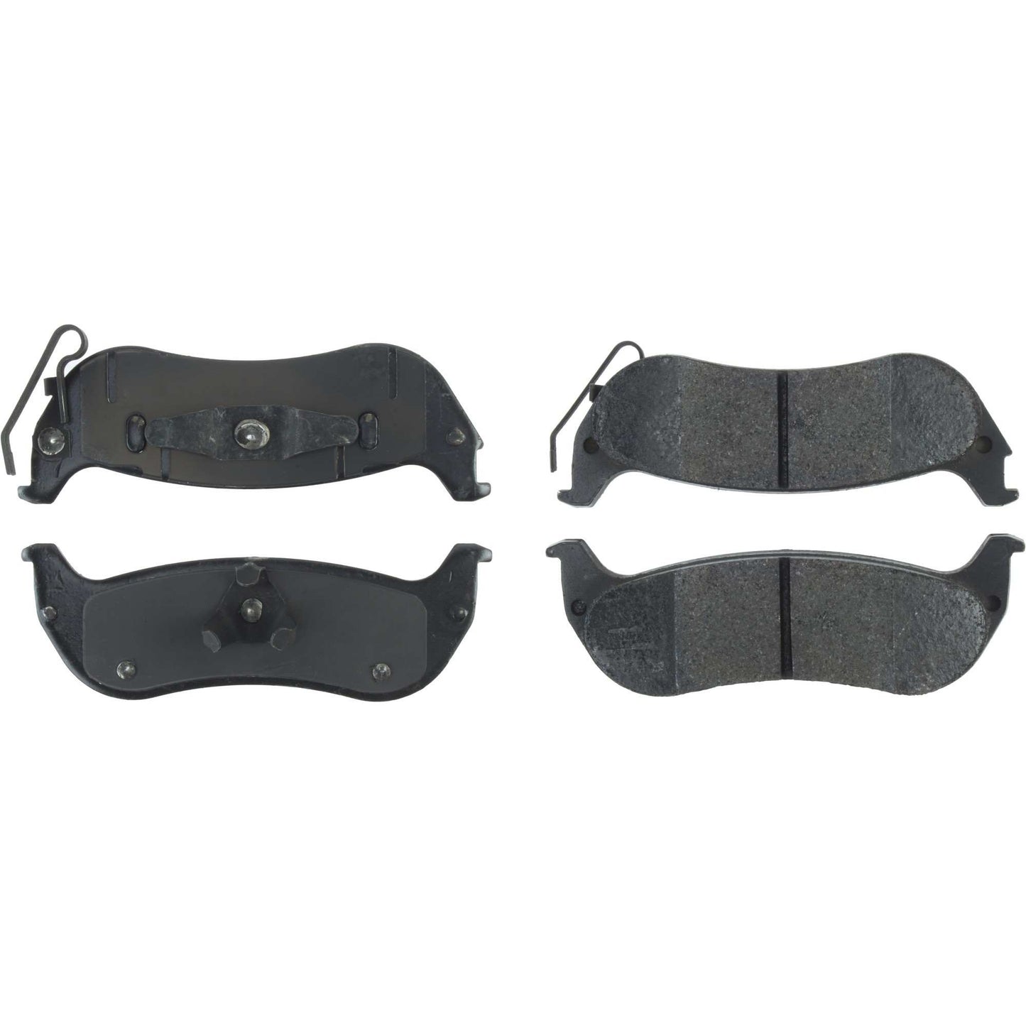 Centric Parts Disc Brake Pad Set with Semi-Metallic Friction for Heavy Duty Applications 106.09980