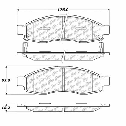 Centric Parts Disc Brake Pad Set 106.10150