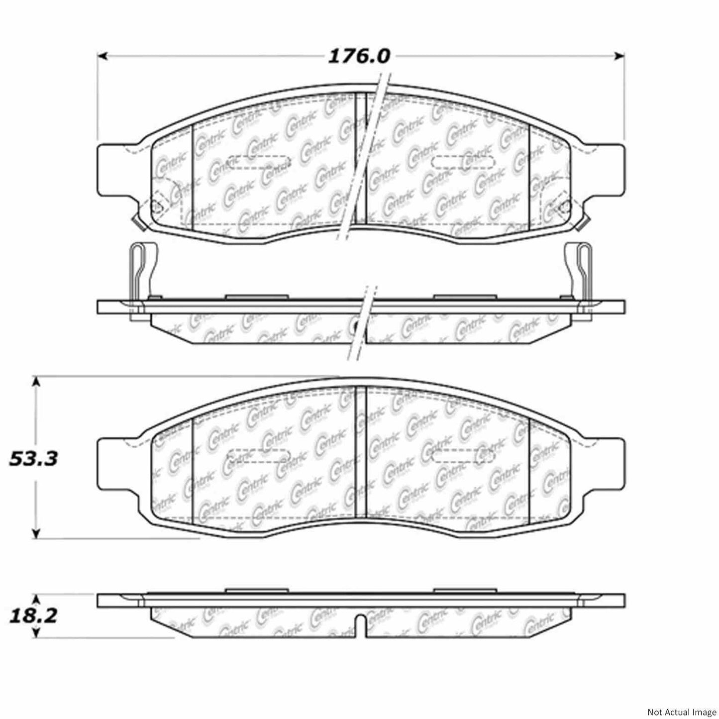 Centric Parts Disc Brake Pad Set 106.10150