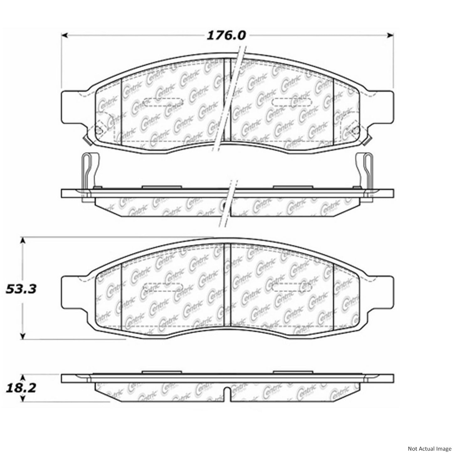 Centric Parts Disc Brake Pad Set 106.10150