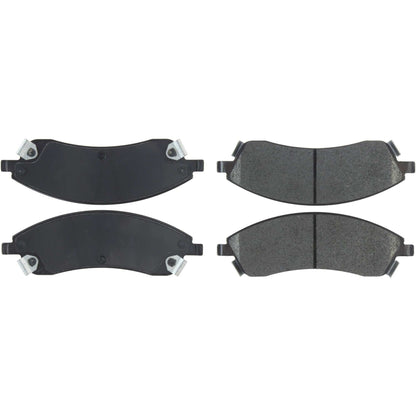 Centric Parts Disc Brake Pad Set Long wearing Semi-Metallic friction formula with 100% shimmed and scorched for easy bed-in 106.10190