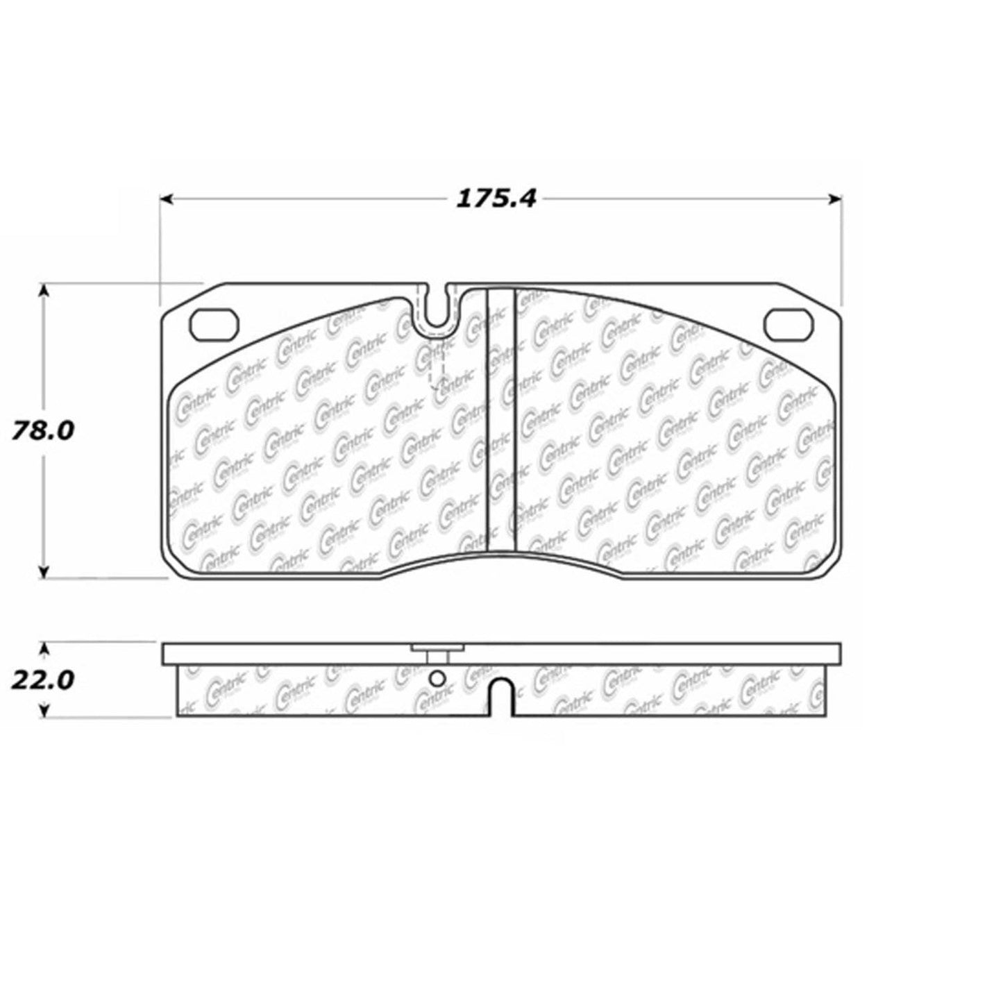 Centric Parts Disc Brake Pad Set 106.10270