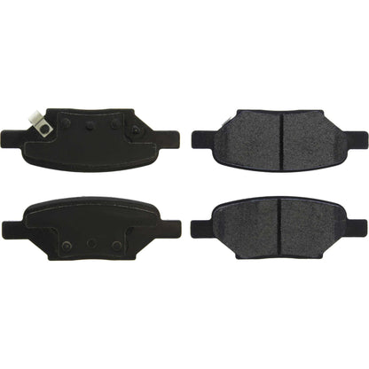 Centric Parts Disc Brake Pad Set Posi Quiet Extended Wear with Shims and Hardware for 2005-2012 Chevrolet Cobalt HHR Malibu Pontiac G4 G5 G6 Pursuit Saturn Aura Ion