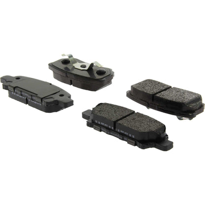 Centric Parts Disc Brake Pad Set Posi Quiet Extended Wear with Shims for 2007-2017 Chrysler 200 Sebring Dodge Avenger Caliber Jeep Compass Patriot Mitsubishi Lancer Outlander