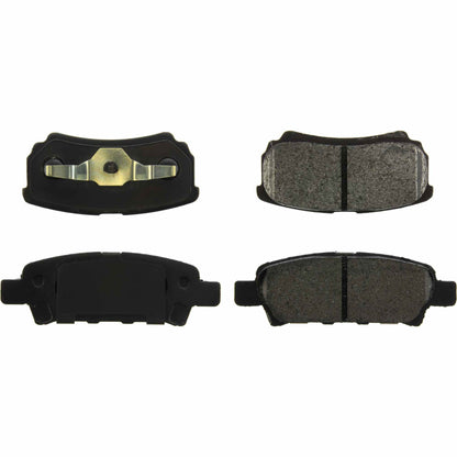 Centric Parts Disc Brake Pad Set Posi Quiet Extended Wear with Shims for 2007-2017 Chrysler 200 Sebring Dodge Avenger Caliber Jeep Compass Patriot Mitsubishi Lancer Outlander