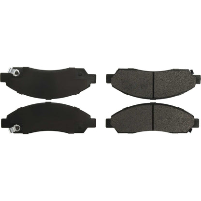 Centric Parts Disc Brake Pad Set Posi Quiet Extended Wear with Shims and Hardware for 2004-2008 Chevrolet Colorado GMC Canyon Isuzu i-280 i-290 i-350 i-370 106.10390