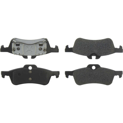 Centric Parts Disc Brake Pad Set Posi Quiet Extended Wear with Shims and Hardware for 2002-2008 Mini Cooper 106.10600