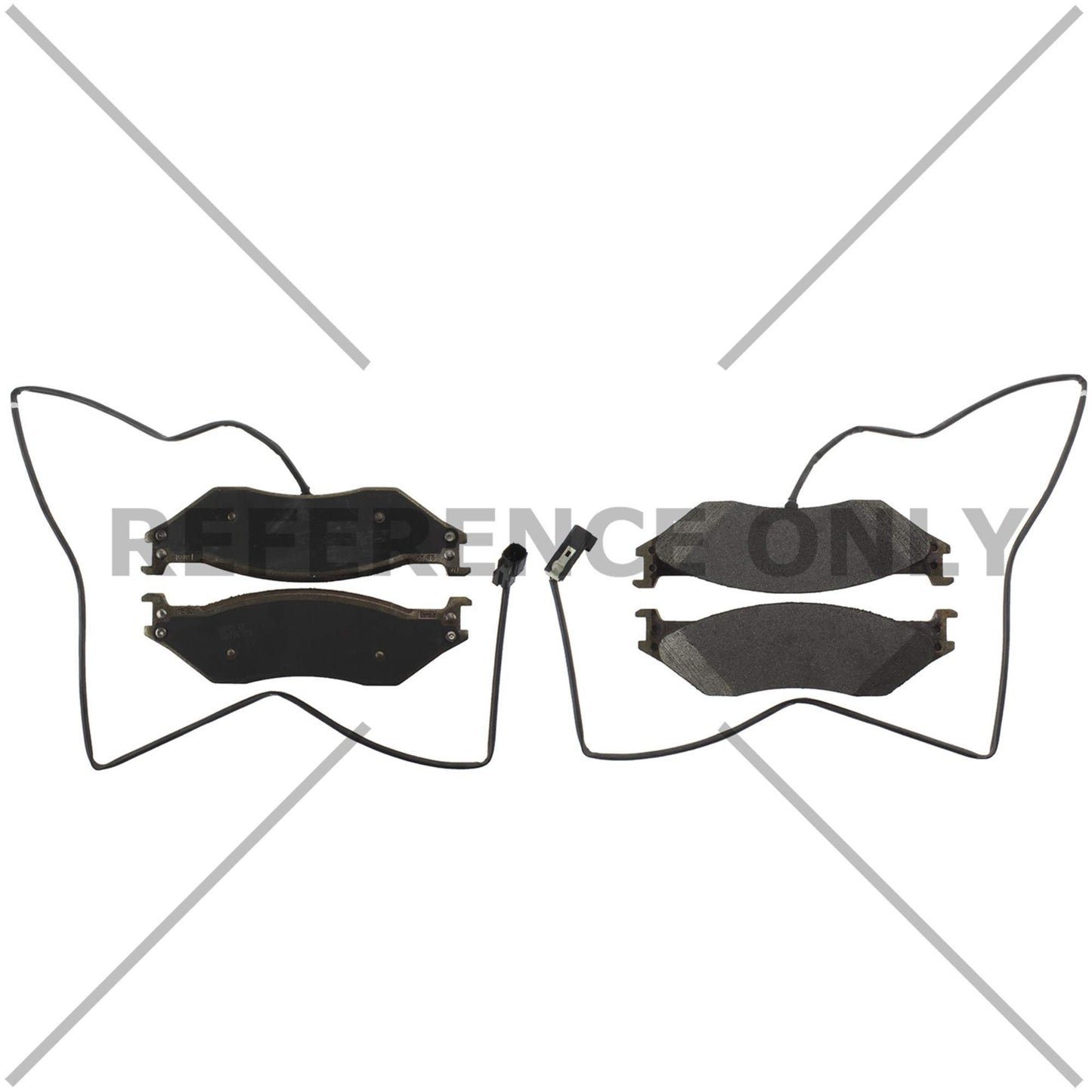 Centric Parts Disc Brake Pad Set Posi Quiet Extended Wear with Shims and Hardware for 2022-2018 Ford F53/F59 Fortis Southwind 106.10661