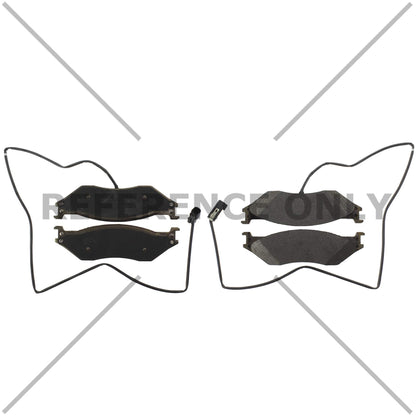 Centric Parts Disc Brake Pad Set Posi Quiet Extended Wear with Shims and Hardware for 2022-2018 Ford F53/F59 Fortis Southwind 106.10661