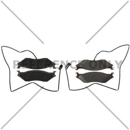 Centric Parts Disc Brake Pad Set Posi Quiet Extended Wear with Shims and Hardware for 2022-2018 Ford F53/F59 Fortis Southwind 106.10661