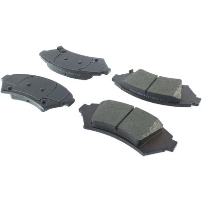 Centric Parts Disc Brake Pad Set Posi Quiet Extended Wear with Shims and Hardware for 2005 Buick LeSabre Cadillac DeVille Chevrolet Impala Monte Carlo Pontiac Bonneville 106.10760
