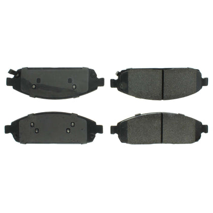 Centric Parts Disc Brake Pad Set Posi Quiet Extended Wear with Shims and Hardware for 2006-2010 Jeep Commander 2005-2010 Grand Cherokee 106.10800