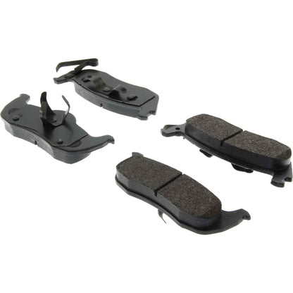 Centric Parts Disc Brake Pad Set Posi Quiet Extended Wear with Shims and Hardware for 2006-2010 Jeep Commander 2005-2010 Grand Cherokee 106.10870