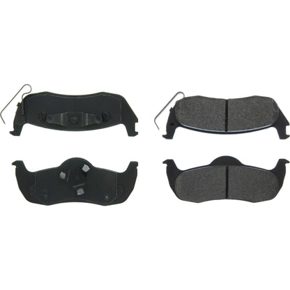 Centric Parts Disc Brake Pad Set Posi Quiet Extended Wear with Shims and Hardware for 2006-2010 Jeep Commander 2005-2010 Grand Cherokee 106.10870