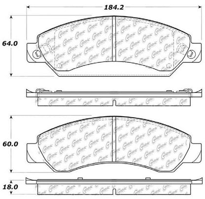 Posi Quiet Extended Wear Brake Pads with Hardware 106.10920
