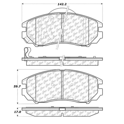 Centric Parts Disc Brake Pad Set 106.11040