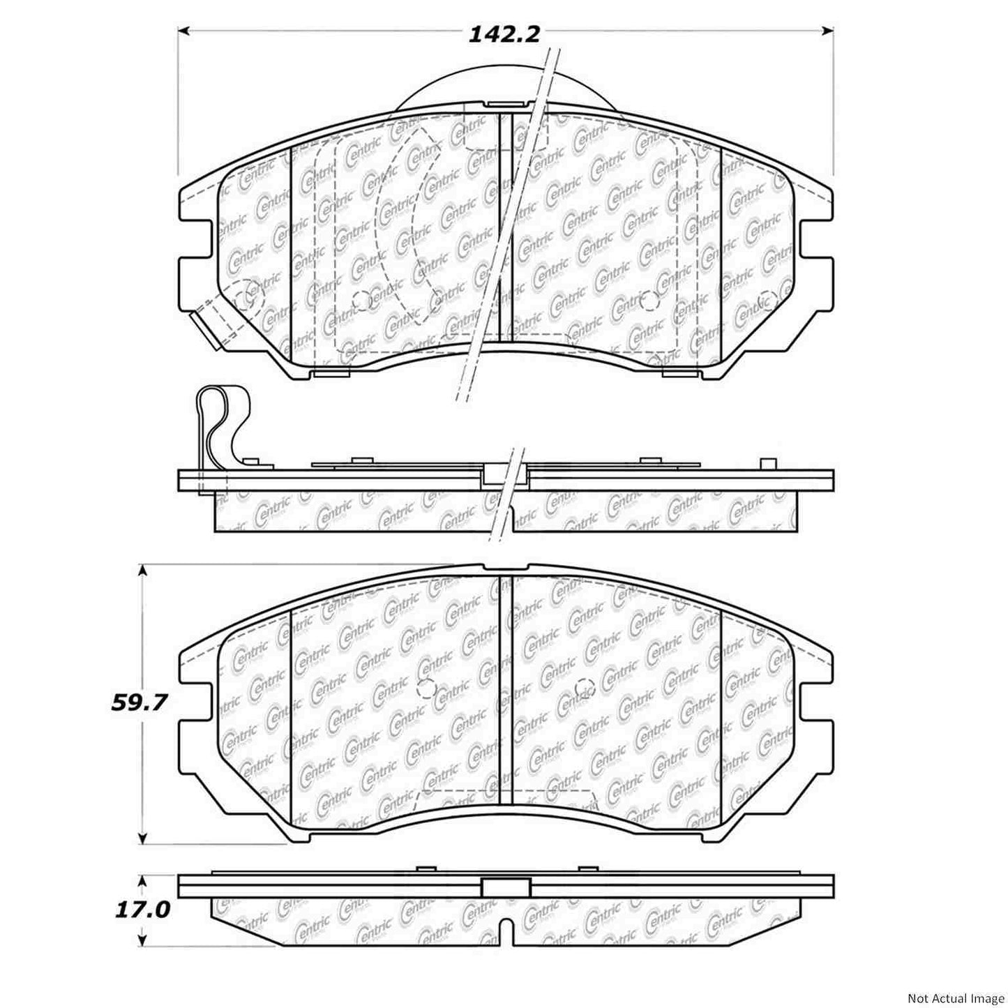 Centric Parts Disc Brake Pad Set 106.11040