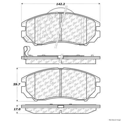 Centric Parts Disc Brake Pad Set 106.11040