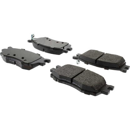 Centric Parts Disc Brake Pad Set Posi Quiet Extended Wear with Shims and Hardware for 2012-2006 Dodge Attitude 2011-2006 Hyundai Accent 2011-2006 Kia Rio 2011-2006 Rio5 106.11560