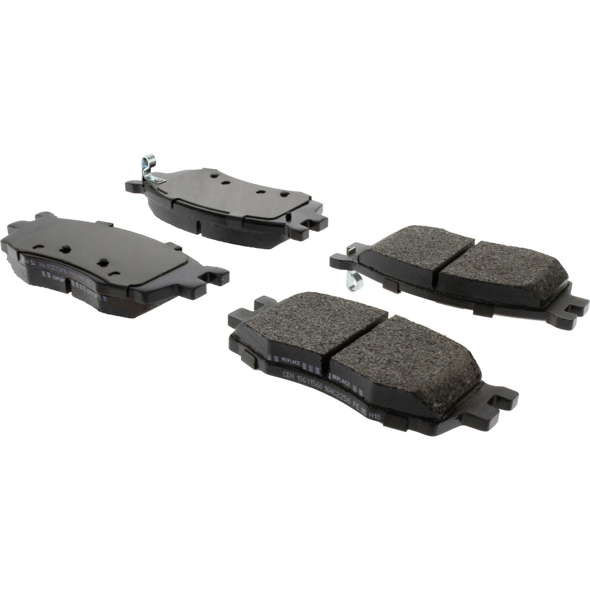 Centric Parts Disc Brake Pad Set Posi Quiet Extended Wear with Shims and Hardware for 2012-2006 Dodge Attitude 2011-2006 Hyundai Accent 2011-2006 Kia Rio 2011-2006 Rio5 106.11560