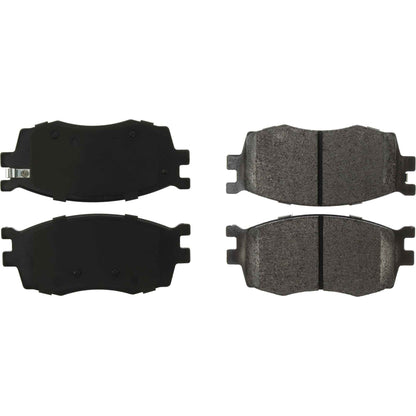 Centric Parts Disc Brake Pad Set Posi Quiet Extended Wear with Shims and Hardware for 2012-2006 Dodge Attitude 2011-2006 Hyundai Accent 2011-2006 Kia Rio 2011-2006 Rio5 106.11560