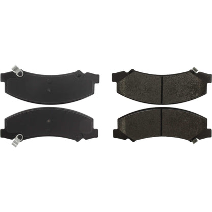 Centric Parts Disc Brake Pad Set Posi Quiet Extended Wear with Shims and Hardware for 2008-2013 Buick Allure LaCrosse Lucerne Cadillac DTS Chevrolet Impala Monte Carlo 106.11590