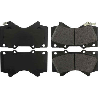 Centric Parts Disc Brake Pad Set Posi Quiet Extended Wear with Shims and Hardware for 2008-2013 Lexus LX570 Toyota Land Cruiser Sequoia Tundra 106.13030