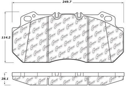 Centric Parts Disc Brake Pad Set Posi Quiet Heavy Duty 23K with Positive Molding 106.13120
