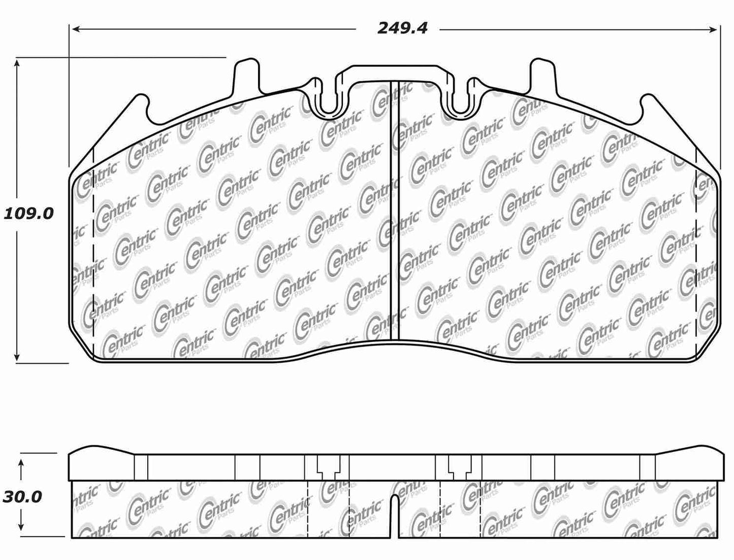Centric Parts Disc Brake Pad Set 106.13230