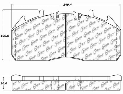 Centric Parts Disc Brake Pad Set 106.13230