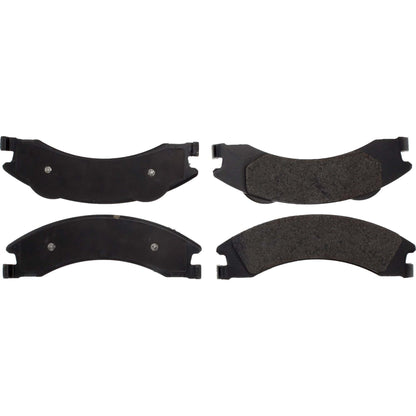 Centric Parts Disc Brake Pad Set Posi Quiet Extended Wear with Shims and Hardware for 2012-2014 Ford E-150 E-250 E-350 Super Duty 106.13291