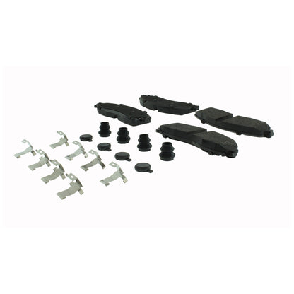 Centric Parts Disc Brake Pad Set Posi Quiet Extended Wear with Shims and Hardware for 2008-2011 Ford E-450 Super Duty 106.13300