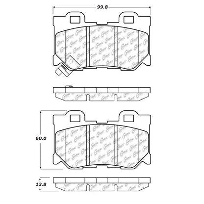 Centric Parts Disc Brake Pad Set 106.13470