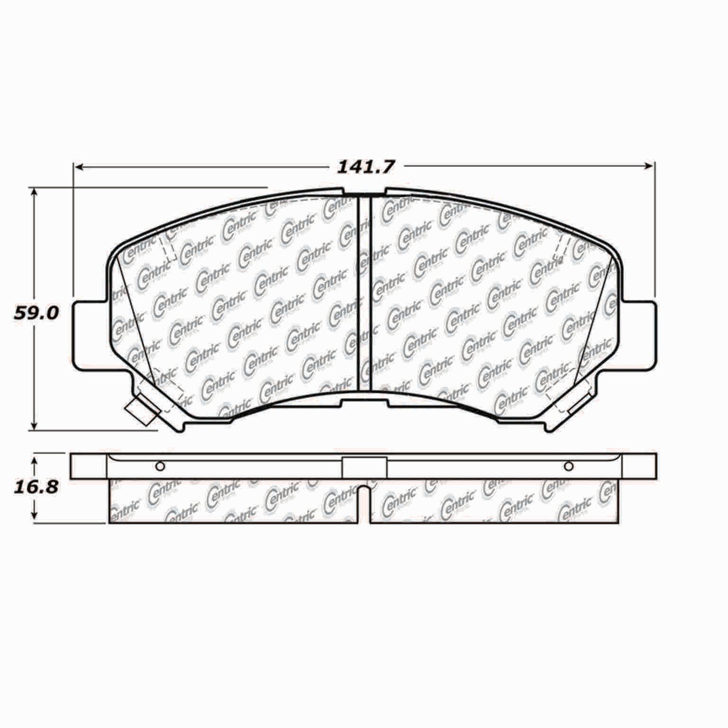 Centric Parts Disc Brake Pad Set 106.13740