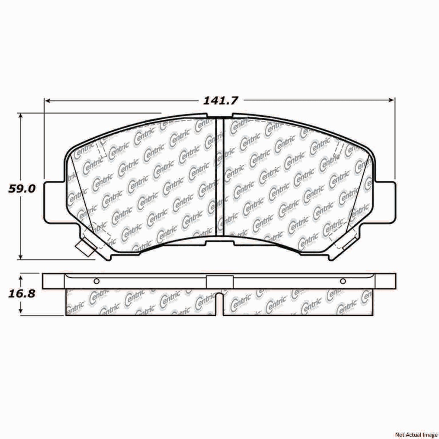 Centric Parts Disc Brake Pad Set 106.13740