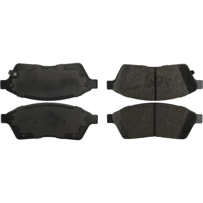 Centric Parts Disc Brake Pad Set Posi Quiet Extended Wear with Shims and Hardware for 2010-2016 Cadillac SRX Saab 9-4X 106.14220