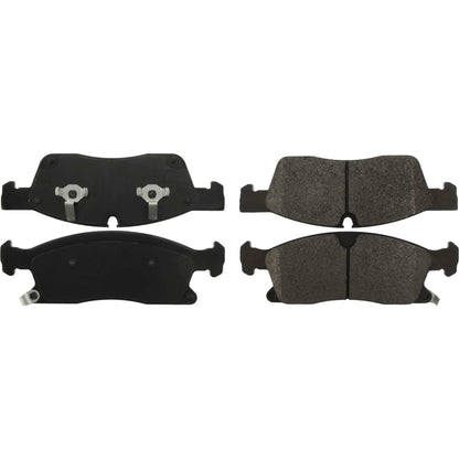 Centric Parts Disc Brake Pad Set Posi Quiet Extended Wear with Shims and Hardware for 2011-2020 Dodge Durango, Jeep Grand Cherokee 106.14550