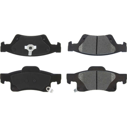 Centric Parts Disc Brake Pad Set Posi Quiet Extended Wear with Shims and Hardware for Dodge Durango 2020-2011 Jeep Grand Cherokee 2021-2011 106.14980